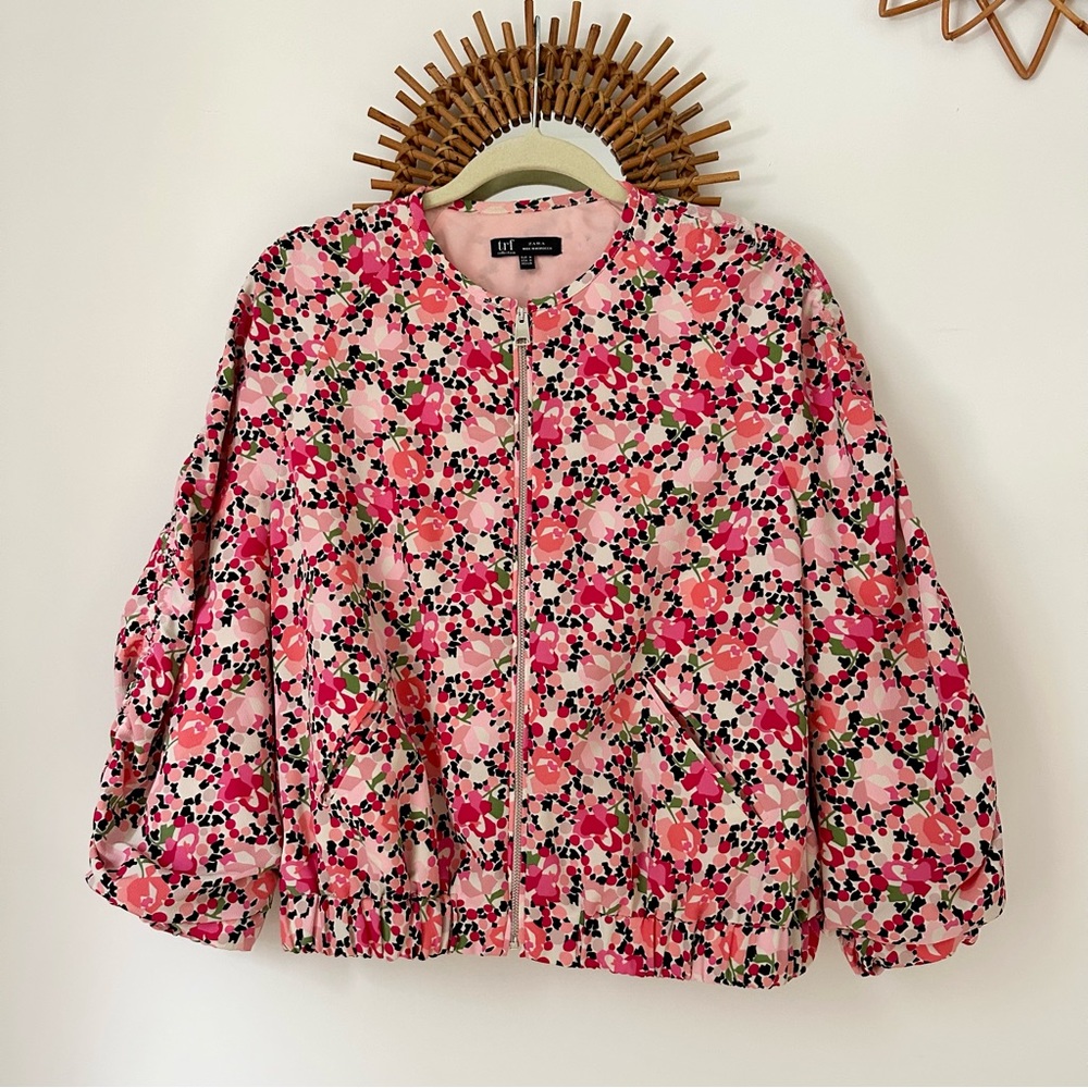 Zara Floral Bomber Jacket - As Seen on Netflix’s ‘Sex Education’ size M